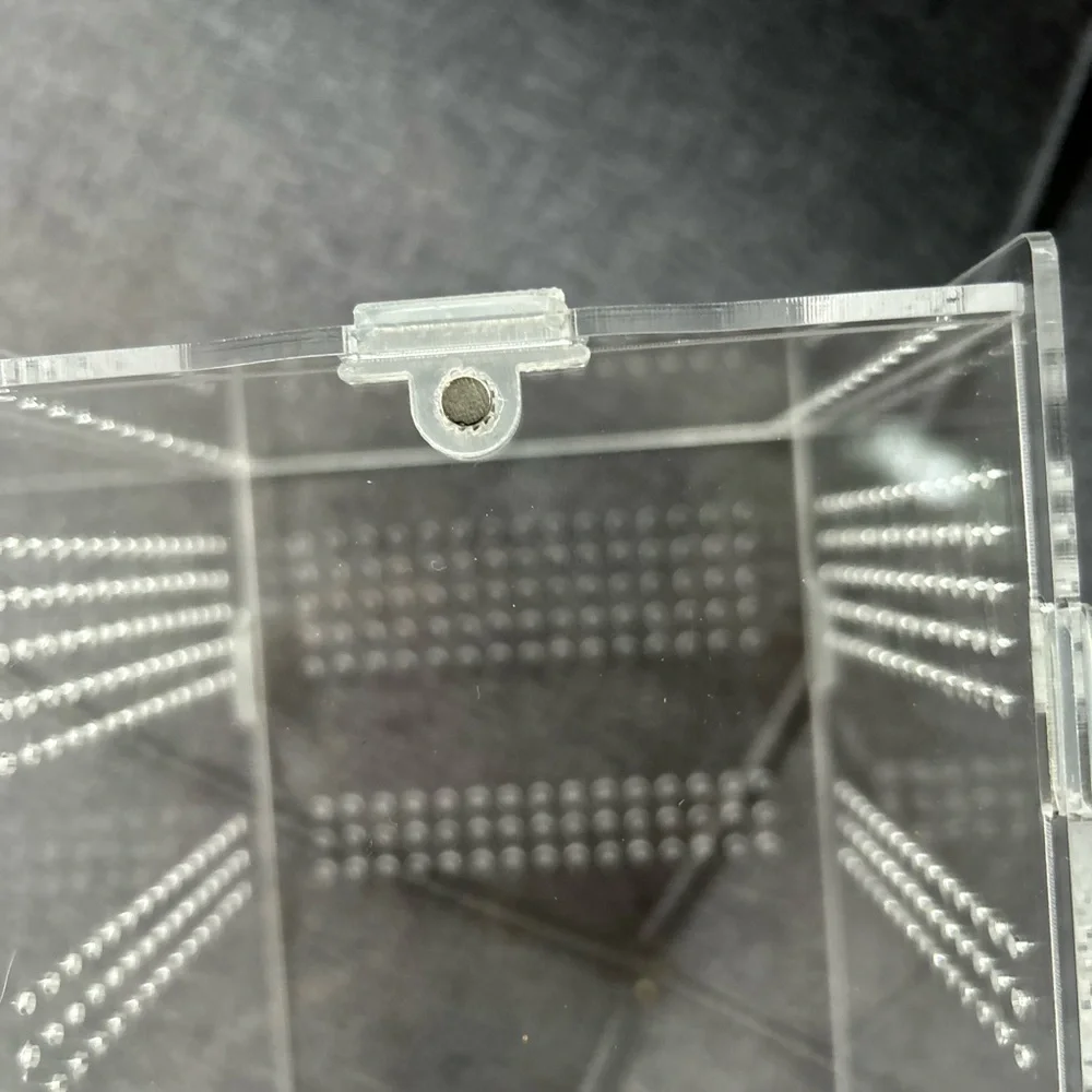 Clear Jumping Spider Tarantula Small Animal Reptile Acrylic Enclosure Cage Home
